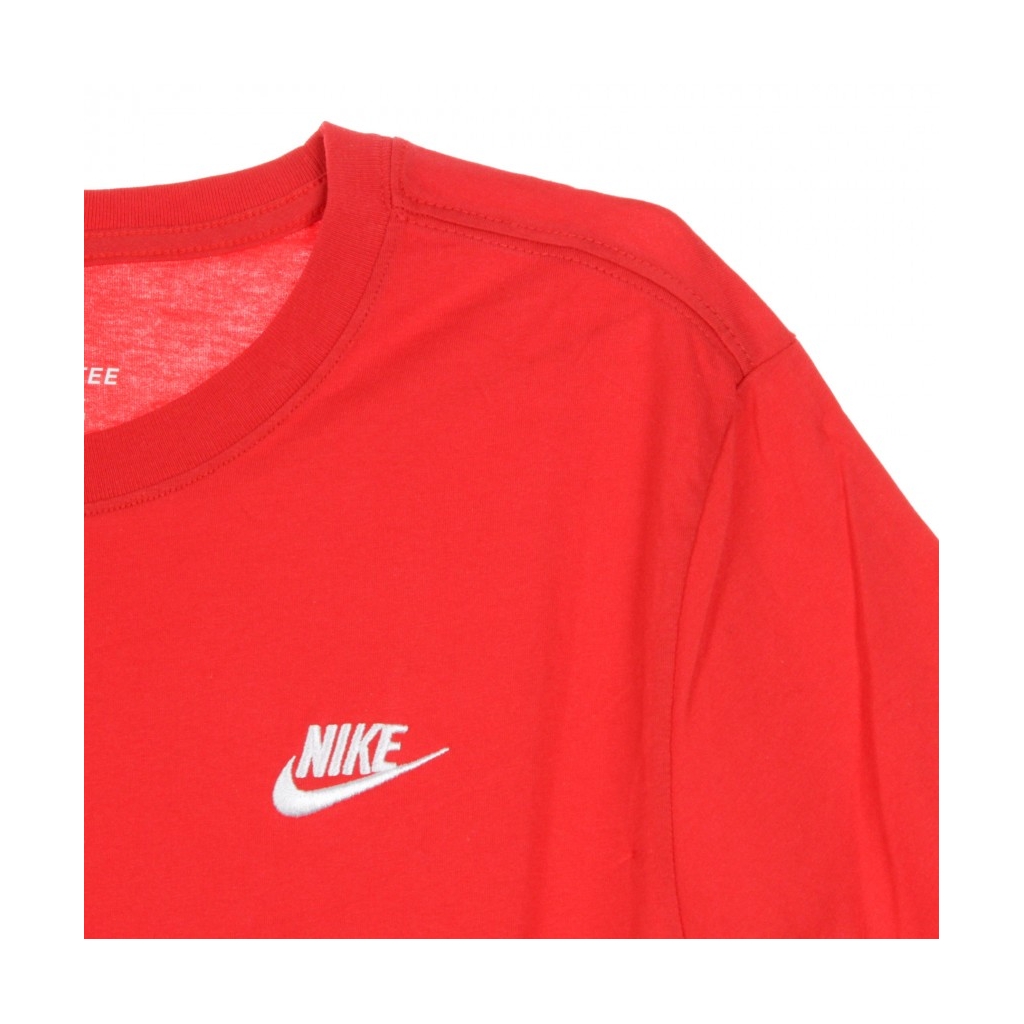 maglietta uomo club tee UNIVERSITY RED/WHITE