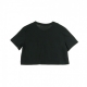maglietta corta donna essnt crop icn ftra BLACK/WHITE