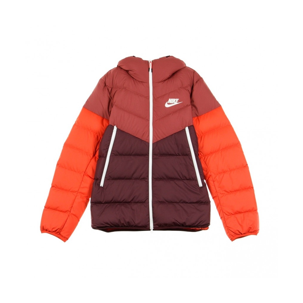 piumino uomo down fill windrunner jacket hd CEDAR/NIGHT MAROON/HABANERO RED/SAIL