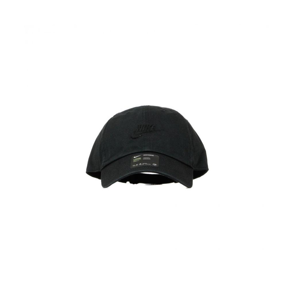 cappellino visiera curva uomo h86 futura washed BLACK/BLACK/BLACK