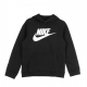 felpa cappuccio ragazzo club fleece BLACK/WHITE