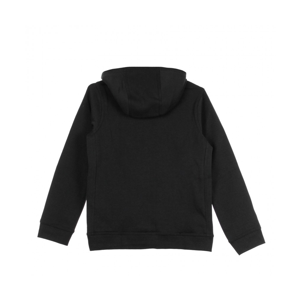 felpa cappuccio ragazzo club fleece BLACK/WHITE