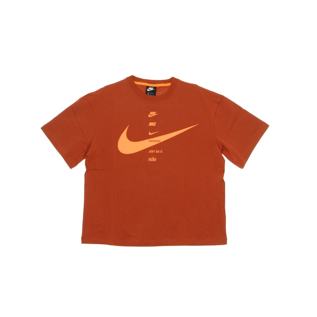 maglietta donna swoosh top FIREWOOD ORANGE/TOTAL ORANGE