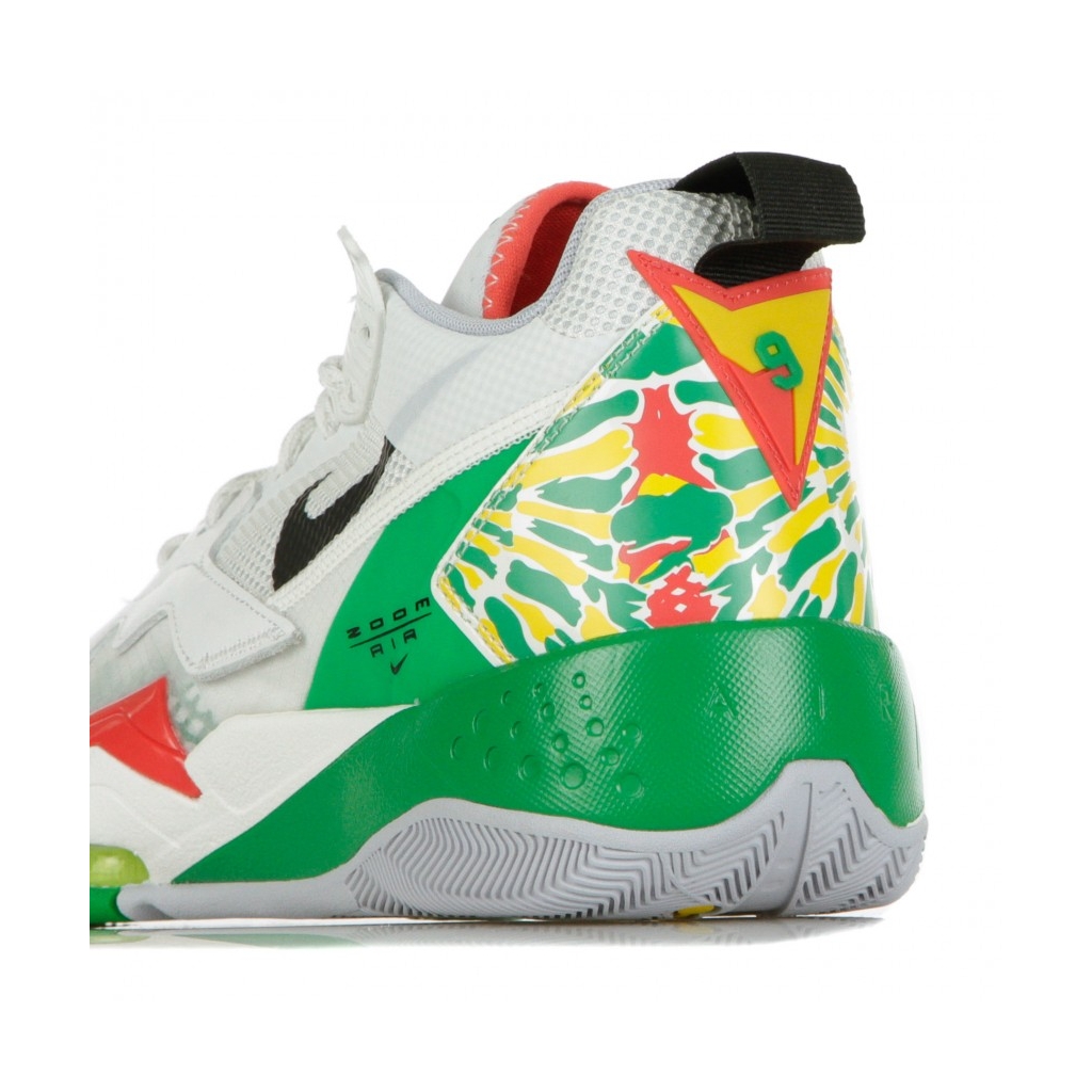 scarpa alta uomo jordan zoom 92 SUMMIT WHITE/BLACK/LUCKY GREEN/TRACK RED