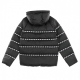 piumino ragazzo sportswear down jacket BLACK/WHITE