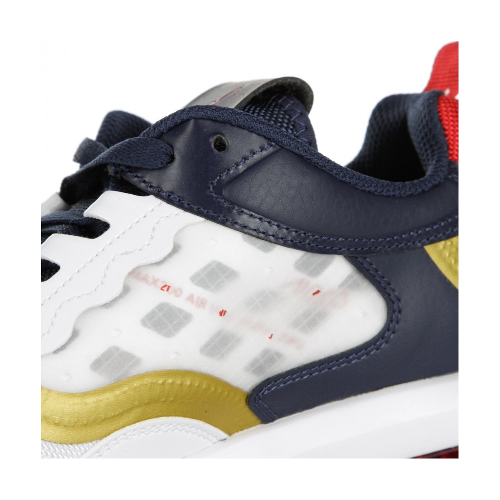 scarpa bassa uomo jordan max 200 WHITE/MIDNIGHT NAVY/UNIVERSITY RED