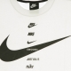 maglietta donna swoosh top WHITE/BLACK