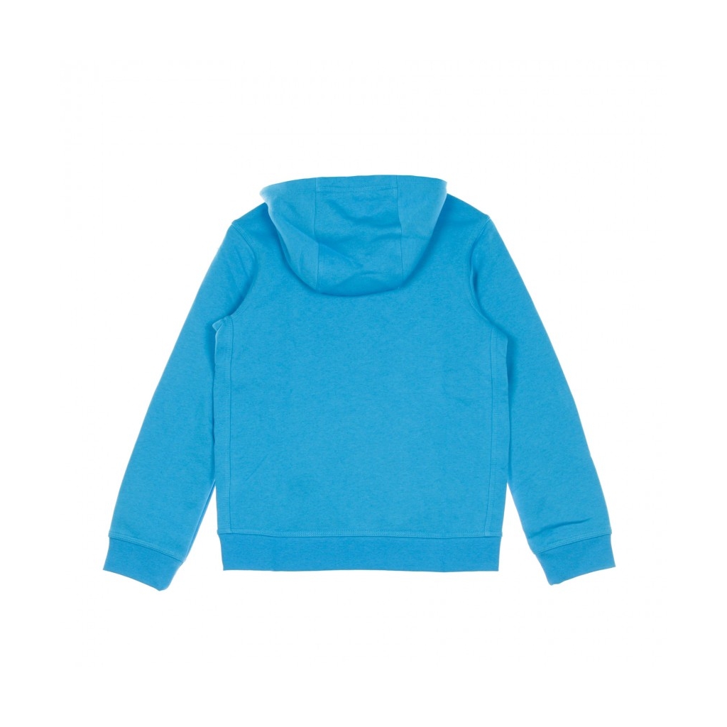 felpa cappuccio ragazzo club fleece LASER BLUE