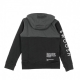 felpa cappuccio zip bambino sportswear swoosh BLACK/DK SMOKE GREY/WHITE