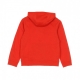 felpa cappuccio ragazzo club fleece UNIVERSITY RED