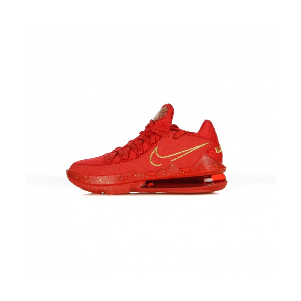 scarpa bassa uomo lebron xvii low ph UNIVERSITY RED/METALLIC GOLD