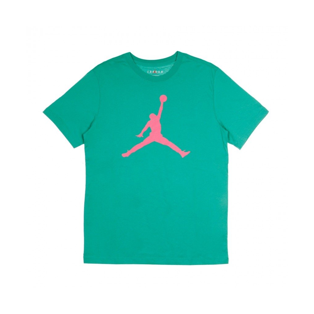 maglietta uomo jumpman fill crew NEPTUNE GREEN/WATERMELON