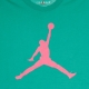 maglietta uomo jumpman fill crew NEPTUNE GREEN/WATERMELON