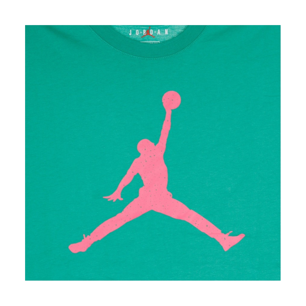 maglietta uomo jumpman fill crew NEPTUNE GREEN/WATERMELON