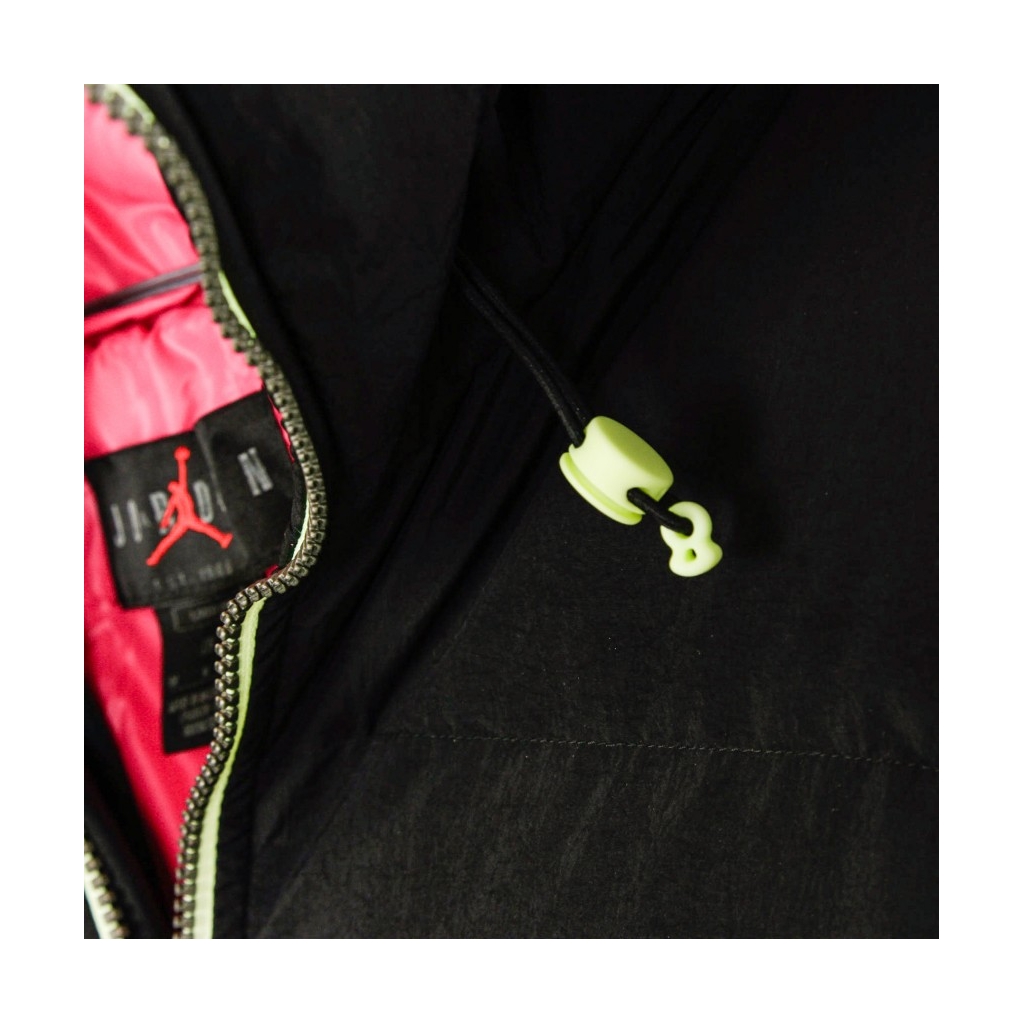 giaccone lungo uomo down parka BLACK/WATERMELON/NEPTUNE GREEN