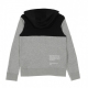 felpa cappuccio zip bambino sportswear swoosh DK GREY HEATHER/BLACK/WHITE/WHITE