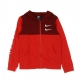 felpa cappuccio zip bambino sportswear swoosh UNIVERSITY RED/TEAM RED/WHITE