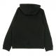 felpa cappuccio ragazzo club fleece BLACK/LT SMOKE GREY