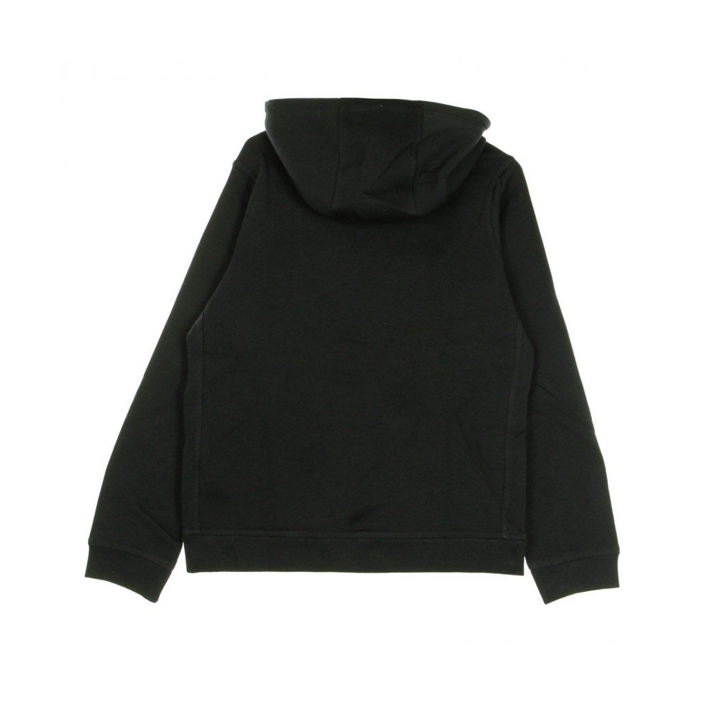 felpa cappuccio ragazzo club fleece BLACK/LT SMOKE GREY