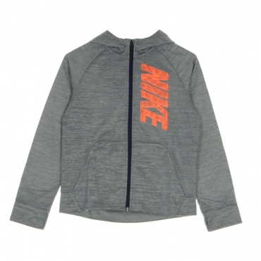 felpa cappuccio zip ragazzo therma gfx hoodie MIDNIGHT NAVY/HTR/HYPER CRIMSON