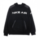 felpa cappuccio uomo sportswear air hoodie BLACK/DK SMOKE GREY/WHITE