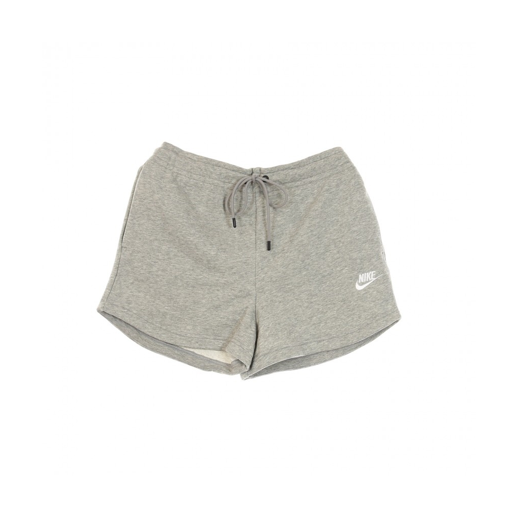 pantaloncino donna sportswear essential terry  shorts DK GREY HEATHER/WHITE