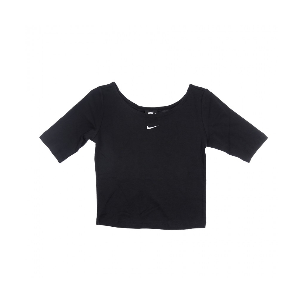 top donna sportswear top scoop BLACK/WHITE