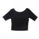 top donna sportswear top scoop BLACK/WHITE