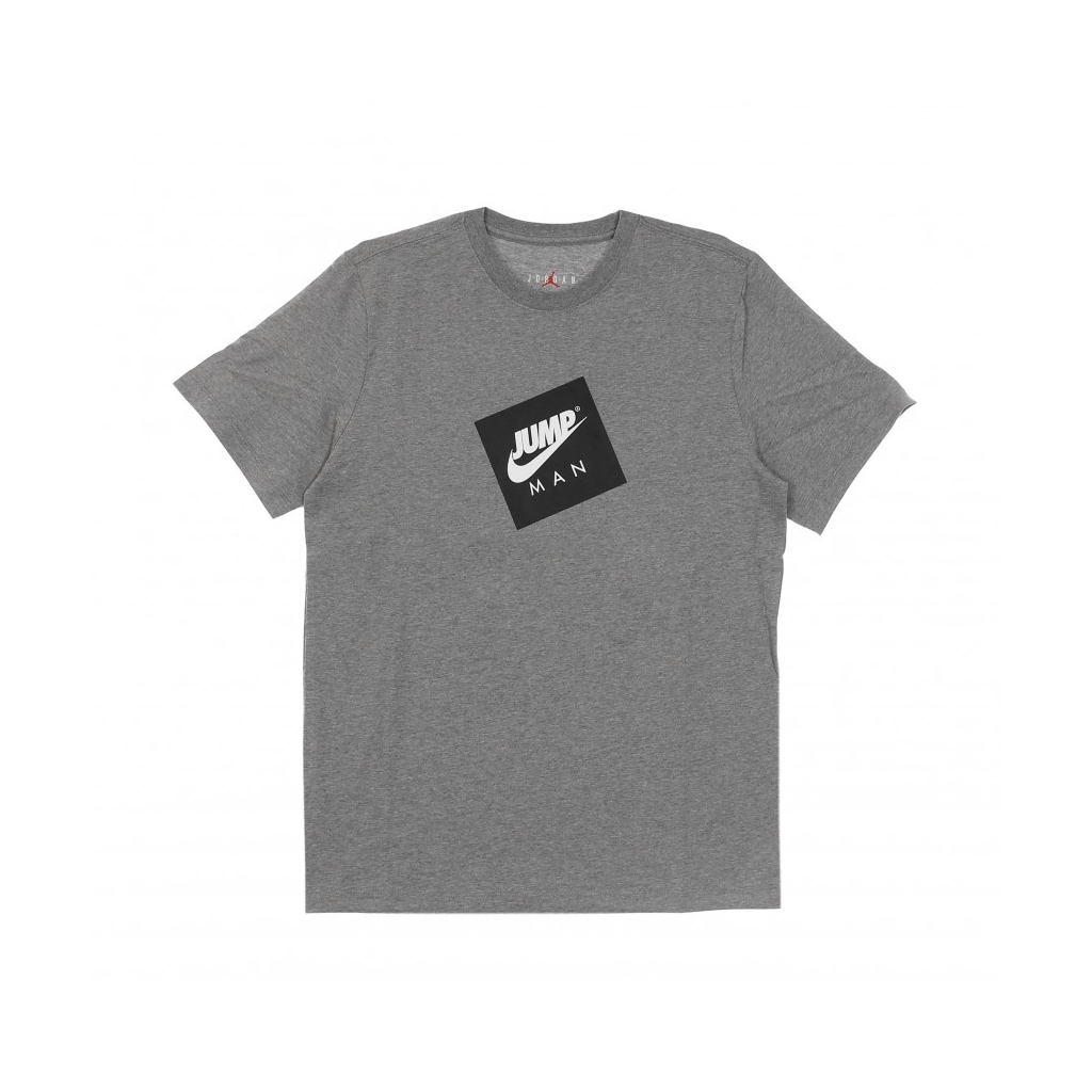 maglietta uomo jumpman box tee CARBON HEATHER/BLACK