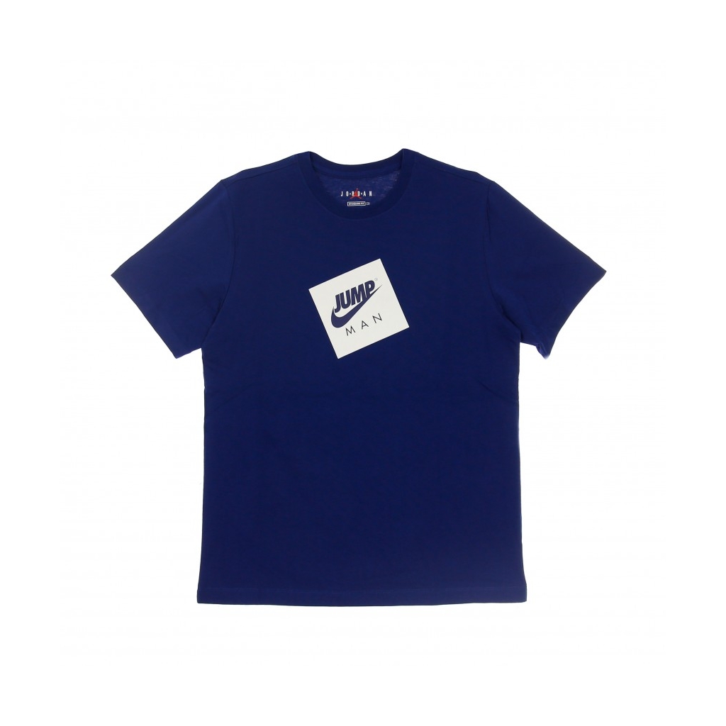 maglietta uomo jumpman box tee BLUE VOID/WHITE