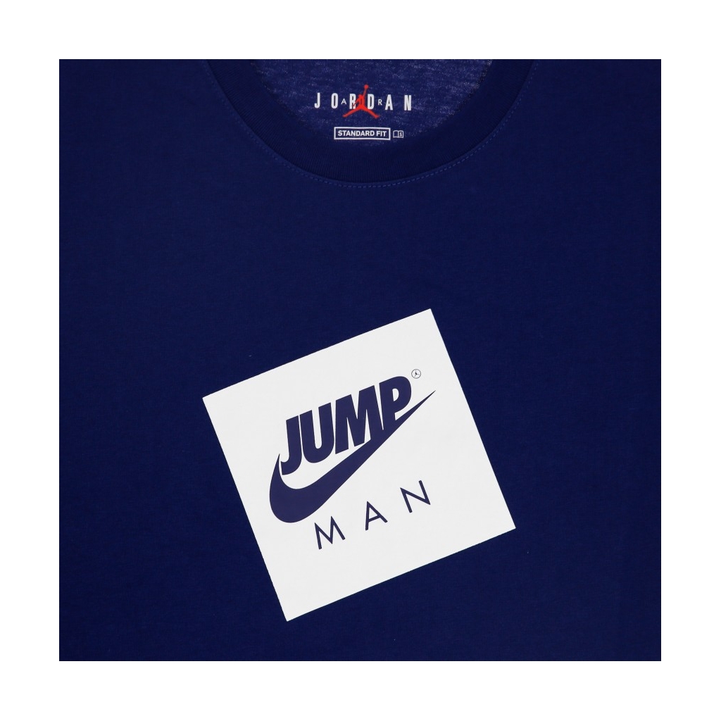 maglietta uomo jumpman box tee BLUE VOID/WHITE