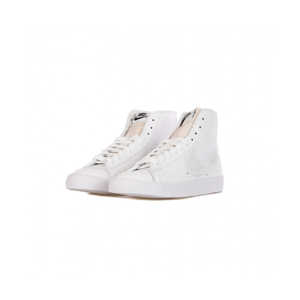 scarpa alta donna w blazer mid 77 WHITE/WHITE/BLACK