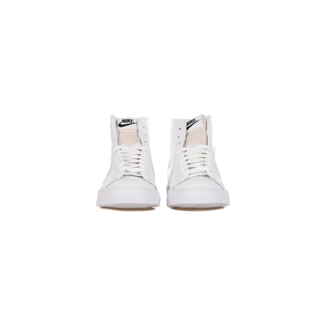 scarpa alta donna w blazer mid 77 WHITE/WHITE/BLACK