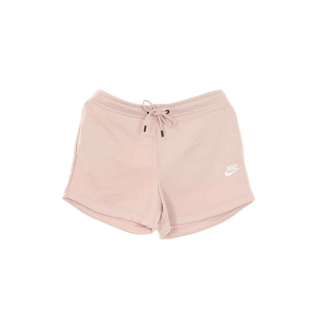 pantaloncino donna sportswear essential terry  shorts CHAMPAGNE/WHITE