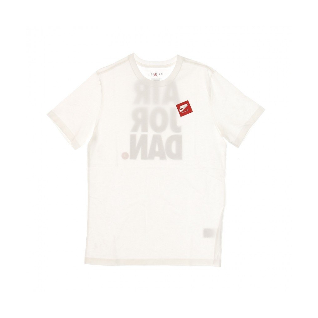 maglietta uomo jumpman graphic crew tee WHITE/GYM RED