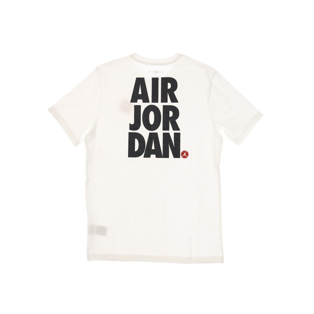 maglietta uomo jumpman graphic crew tee WHITE/GYM RED