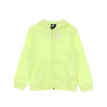 felpa cappuccio zip bambino hoodie club LT LIQUID LIME/LT LIQUID LIME/WHITE