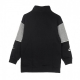 felpa collo alto ragazzo sportswear pullover half zip top BLACK/CARBON HEATHER/LT SMOKE GREY