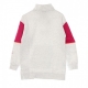 felpa collo alto ragazzo sportswear pullover half zip top BIRCH HEATHER/FIREBERRY/FIREBERRY