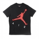 maglietta uomo jumpman air hybrid crew BLACK/GYM RED