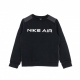 felpa girocollo ragazzo air crew BLACK/DK SMOKE GREY/WHITE