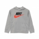 felpa cappuccio ragazzo club fleece LT SMOKE GREY