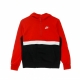 felpa cappuccio zip ragazzo sportswear club hoodie UNIVERSITY RED/BLACK/WHITE