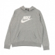 felpa cappuccio donna essential hoodie DK GREY HEATHER/WHITE