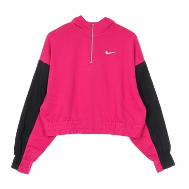 felpa cappuccio corta donna w sportswear icon clash hoodie zip FIREBERRY/BLACK/WHITE