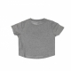 maglietta corta ragazza g sportswear tee crop futura CARBON HEATHER/SUNSET PULSE