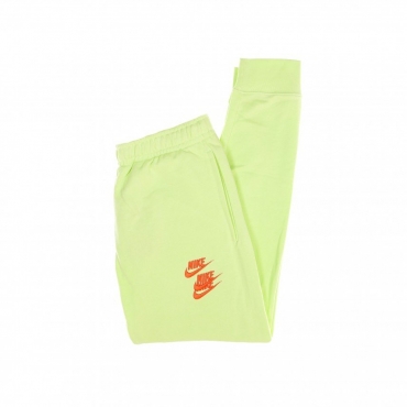 pantalone tuta leggero uomo m sportswear cuffed french terry pant world tour LT LIQUID LIME