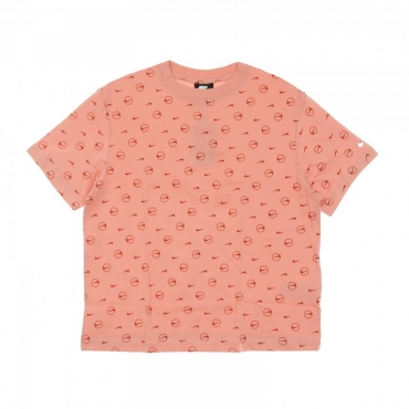 maglietta donna w sportswearnsw boyfriend  tee all over print pack RUST PINK/CANYON RUST