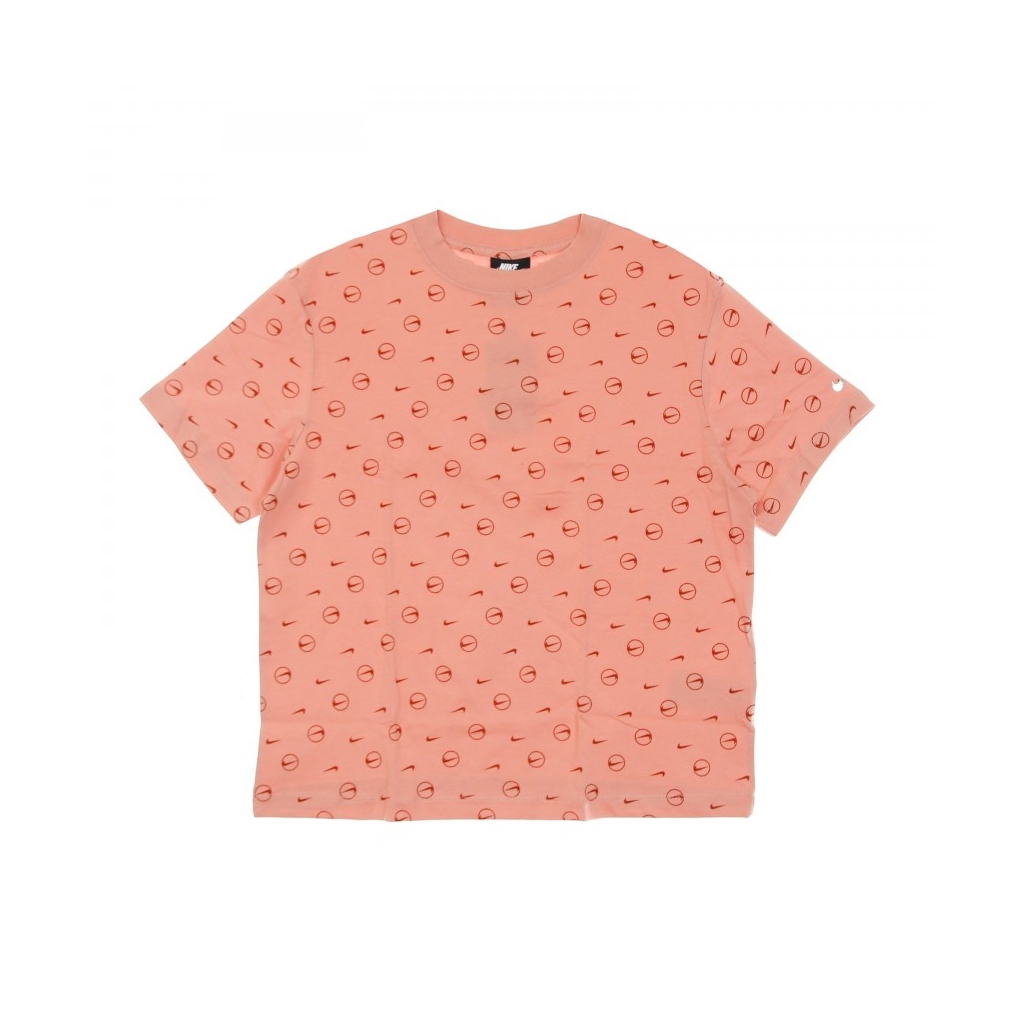 maglietta donna w sportswearnsw boyfriend  tee all over print pack RUST PINK/CANYON RUST