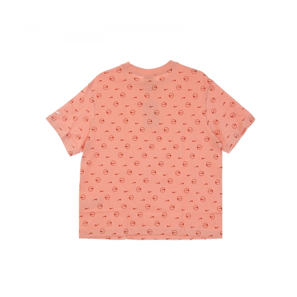 maglietta donna w sportswearnsw boyfriend  tee all over print pack RUST PINK/CANYON RUST